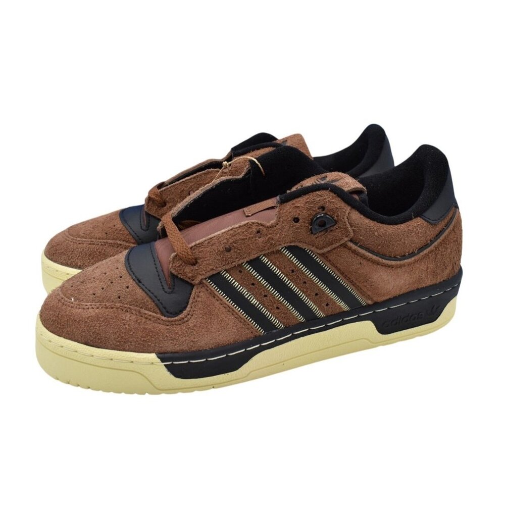 Adidas Originals Mens Size 9.5 Rivalry 86 Low‎ Brown Black Suede Sneakers Shoes